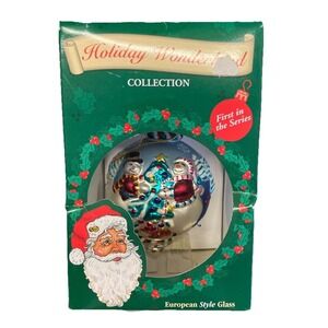 Holiday Wonderland Collection European Style Glass Christmas Ornament Large 7"